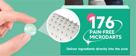 Comparison graphic of standard hydrocolloid and microdart pimple patches