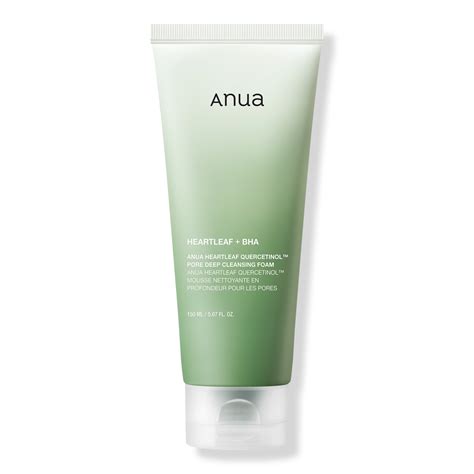 Close-up texture shot of Anua Heartleaf Quercetinol Pore Deep Cleansing Foam.