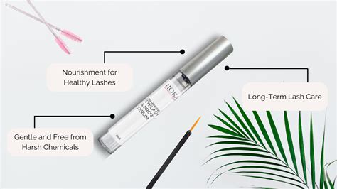 Infographic showing key ingredients in lash conditioning serums and their benefits.