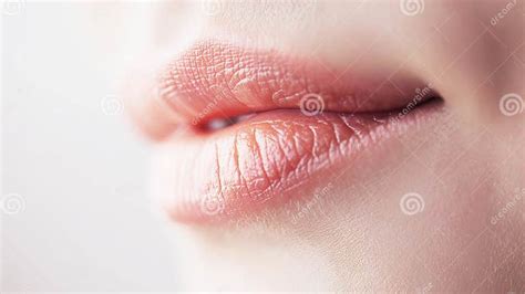 Close-up image of smooth, healthy lips with a subtle sheen, implying the use of lip care products.