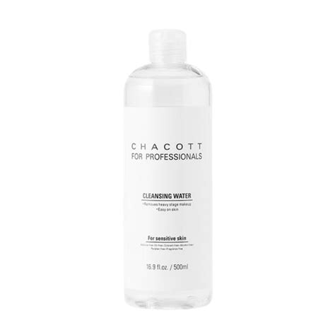 chart comparing key ingredients in Chacott Cleansing Water with their benefits