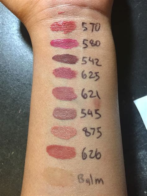 A collage of various lip swatches in different shades of CoverGirl Outlast All Day Lip Color.