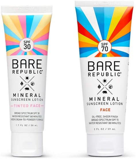 Image of Bare Republic Tinted Facial Mineral Sunscreen SPF 30 packaging.