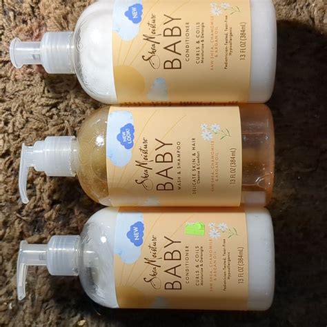 Collage of various Shea Moisture baby hair care products, highlighting potential alternatives to the discontinued leave-in conditioner.