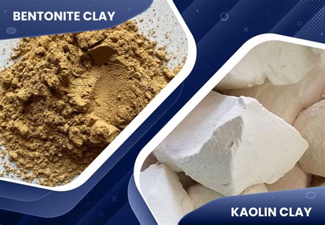 Infographic showing the different colors of bentonite clay and their associated mineral content.