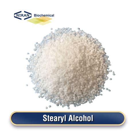 Image of stearyl alcohol in its pellet form