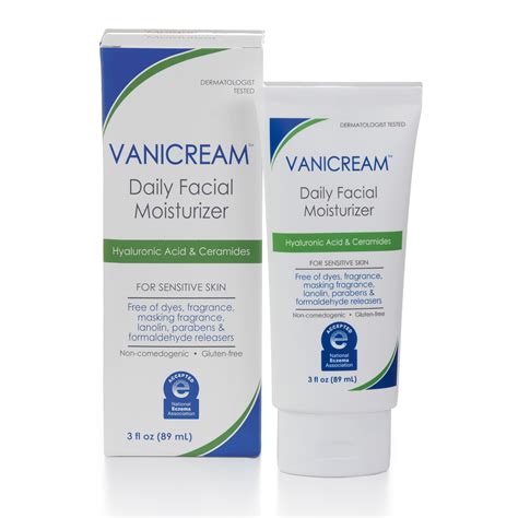 Image of Vanicream Daily Facial Moisturizer tube, highlighting its packaging and texture.
