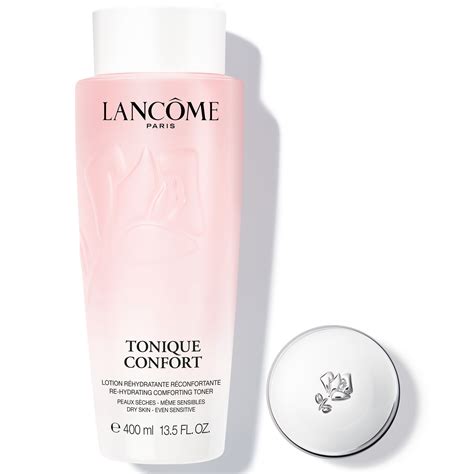 Image of Lancôme Tonique Confort bottle and its texture