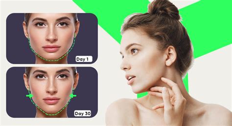 Infographic comparing the effects of a high ponytail versus hair worn down on facial features like jawline and eye lift.