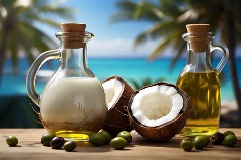 Image showing various natural oils like coconut, olive, and grapeseed oil.
