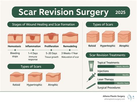 infographic illustrating the process of scar formation after popping a pimple