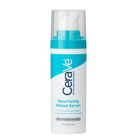 Product shot of CeraVe Resurfacing Retinol Serum.