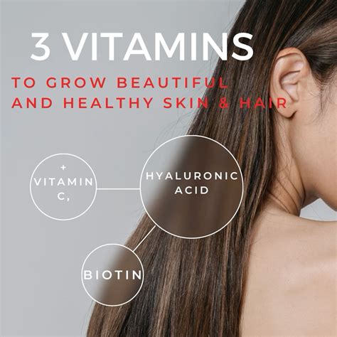 Collage of images showcasing healthy hair, strong nails, and smooth skin.