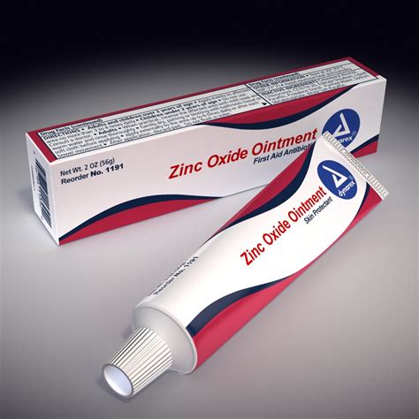 Infographic showing different forms of zinc oxide topical products: cream, ointment, paste, spray