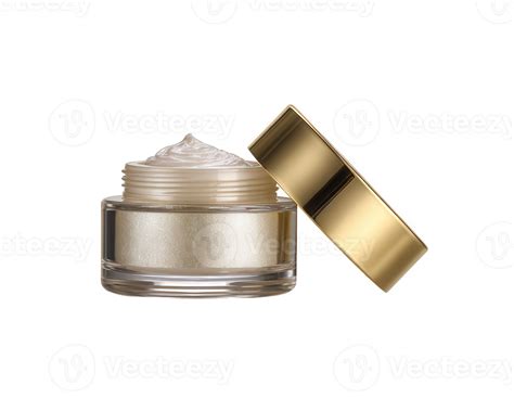 Collagen cream in a luxurious jar, showcasing its rich texture.